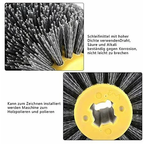 Brosse En Nylon Pour Roue De Traction - Grain 180/240 - Pour Brosse à Bois, Machine à Satiner (grain 180) 85VWF7BJ1 4 Brosse En Nylon Pour Roue De Traction - Grain 180/240 - Pour Brosse à Bois, Machine à Satiner (grain 180) 85VWF7BJ1 – Image 2