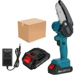 Tronconneuse à Batterie Scie à Chaine à Batterie élagueuse Sans Fil KIWarm 18V 4'' 1 Batterie Scie à Bche électrique -Outils Électriques 91995464 3