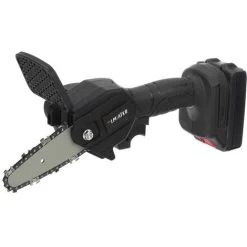 18V Scie à Chaine Tronconneuse à Batterie 4 Pouces Guide Portable électrique Sans Fil Avec 2 Batterie 2500mah Noir -Outils Électriques 92934604 4