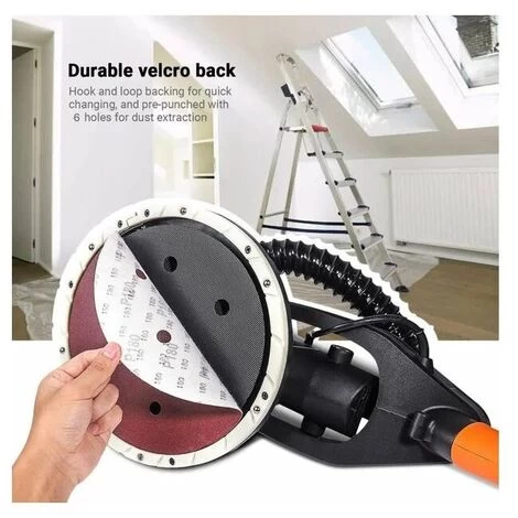 9-Inch/225mm 30PCS Disques De Ponçage à 6 Trous Pour Ponceuse De Cloison Sèche - ASD5A 6 9-Inch/225mm 30PCS Disques De Ponçage à 6 Trous Pour Ponceuse De Cloison Sèche - ASD5A – Image 4