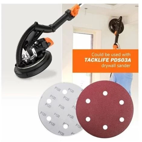 9-Inch/225mm 30PCS Disques De Ponçage à 6 Trous Pour Ponceuse De Cloison Sèche - ASD5A 7 9-Inch/225mm 30PCS Disques De Ponçage à 6 Trous Pour Ponceuse De Cloison Sèche - ASD5A – Image 5