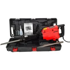 Marteau Piqueur 1700w - 60 Joules - 1900 Coups/min - Marteau De Démolition Inclus 2 Burins : Plat - à Pointe - Malette -Outils Électriques 94400351 5