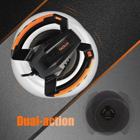 TACKLIFE Polisseuse, Polisseuse Voiture Excentrique 120W, 6 Vitesse Variable, 1500-3600 RPM, Avec Disque De Laine, Tampon De Polissage, Pour Le Polissage Et Le Cirage - TCP01A 4 TACKLIFE Polisseuse, Polisseuse Voiture Excentrique 120W, 6 Vitesse Variable, 1500-3600 RPM, Avec Disque De Laine, Tampon De Polissage, Pour Le Polissage Et Le Cirage - TCP01A – Image 2