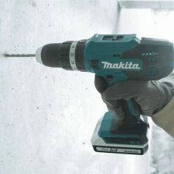 Perceuse Visseuse à Percussion Makita Ø 13 Mm 18V Li-Ion 2Ah En Coffret Avec Kit D'accessoires - HP488DAEX1 7 Perceuse Visseuse à Percussion Makita Ø 13 Mm 18V Li-Ion 2Ah En Coffret Avec Kit D'accessoires - HP488DAEX1 -Outils Électriques 97194310 2