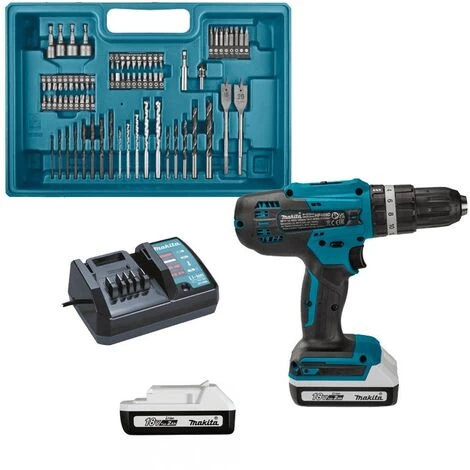 Perceuse Visseuse à Percussion Makita Ø 13 Mm 18V Li-Ion 2Ah En Coffret Avec Kit D'accessoires - HP488DAEX1 6 Perceuse Visseuse à Percussion Makita Ø 13 Mm 18V Li-Ion 2Ah En Coffret Avec Kit D'accessoires - HP488DAEX1 – Image 4