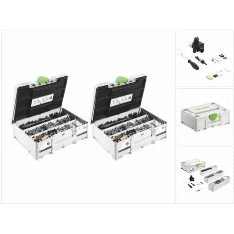 Festool KV-SYS D8 DOMINO Système D'assemblage Pour Fraiseuse DF 500, 2 Pcs. (2x 576797) 3 Festool KV-SYS D8 DOMINO Système D'assemblage Pour Fraiseuse DF 500, 2 Pcs. (2x 576797)