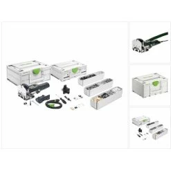 Festool DF 500 Q-Plus Fraiseuse 4-10mm 420W + Coffret Systainer + KV-SYS D8 DOMINO Système D'assemblage (576797) (576413)