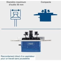 Defonceuse Sur Table Toupie A Bois SCHEPPACH Hf60 10 Defonceuse Sur Table Toupie A Bois SCHEPPACH Hf60 -Outils Électriques 99810662 4