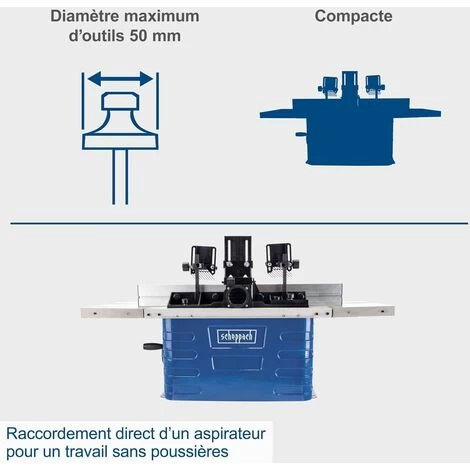 Defonceuse Sur Table Toupie A Bois SCHEPPACH Hf60 6 Defonceuse Sur Table Toupie A Bois SCHEPPACH Hf60 – Image 4